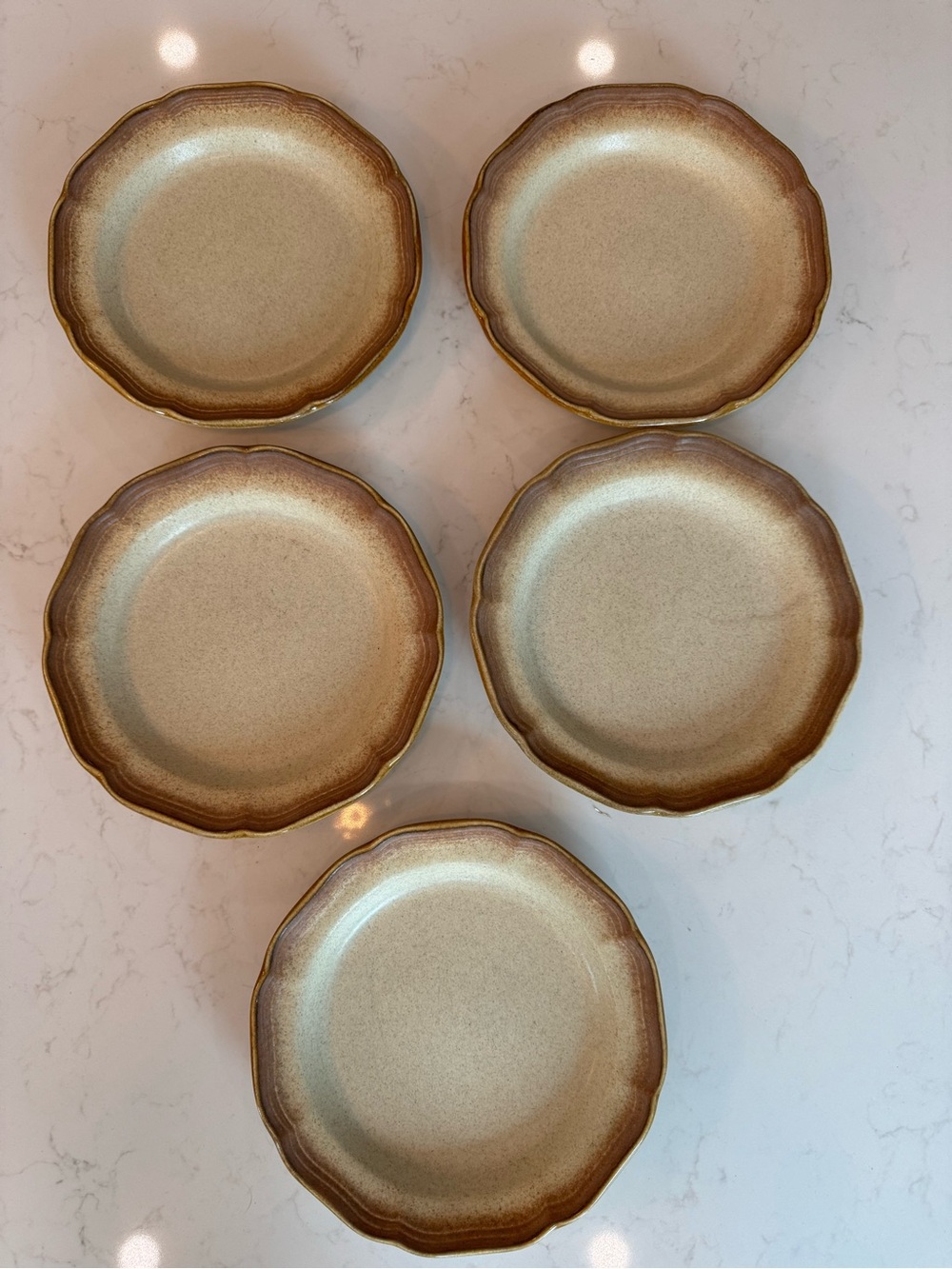 Mikasa Whole Wheat Vintage Stoneware Plates – Set of 5 | MCM Farmhouse